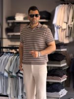 پولوشرت راه راه یقه دار - Image 10