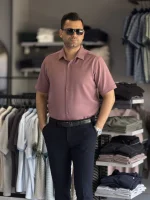 پیراهن ضد چروک آستین کوتاه - Image 12