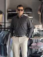 پیراهن جعبه ای یقه کرواتی - Image 7